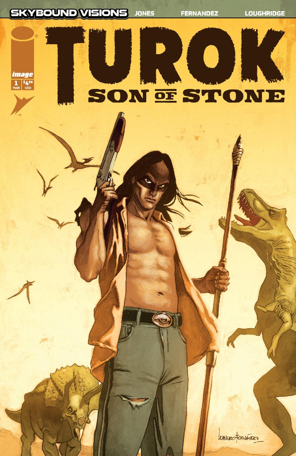 Turok: Son of Stone #1 Cover A by Leandro Fernández and Lee Loughridge