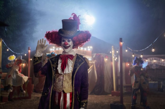 Jimbo as Ringmaster Rollo in R.L. Stine's Afraid of Clowns